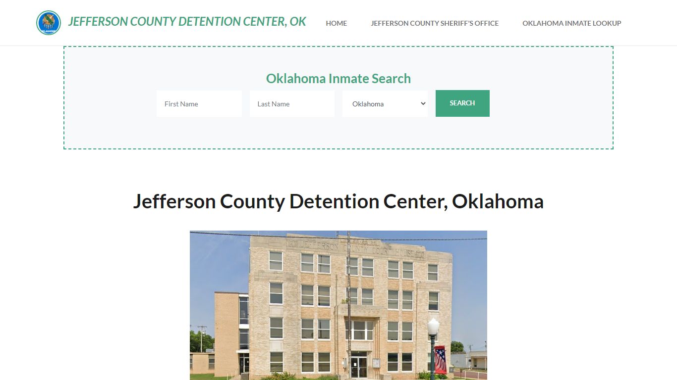 Jefferson County Detention Center, OK Inmate Roster, Offender Search